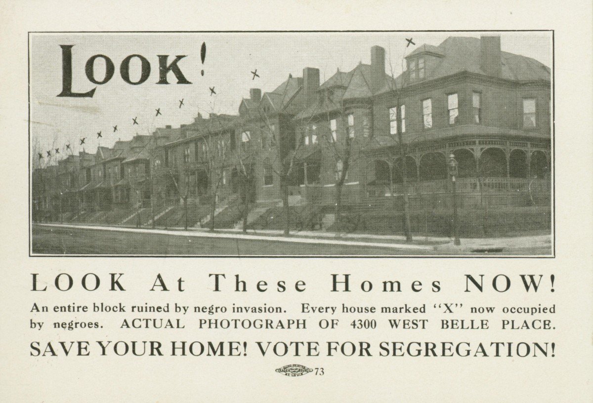 Pamphlet advocating for the 1916 racial zoning ordinance in St. Louis, Missouri