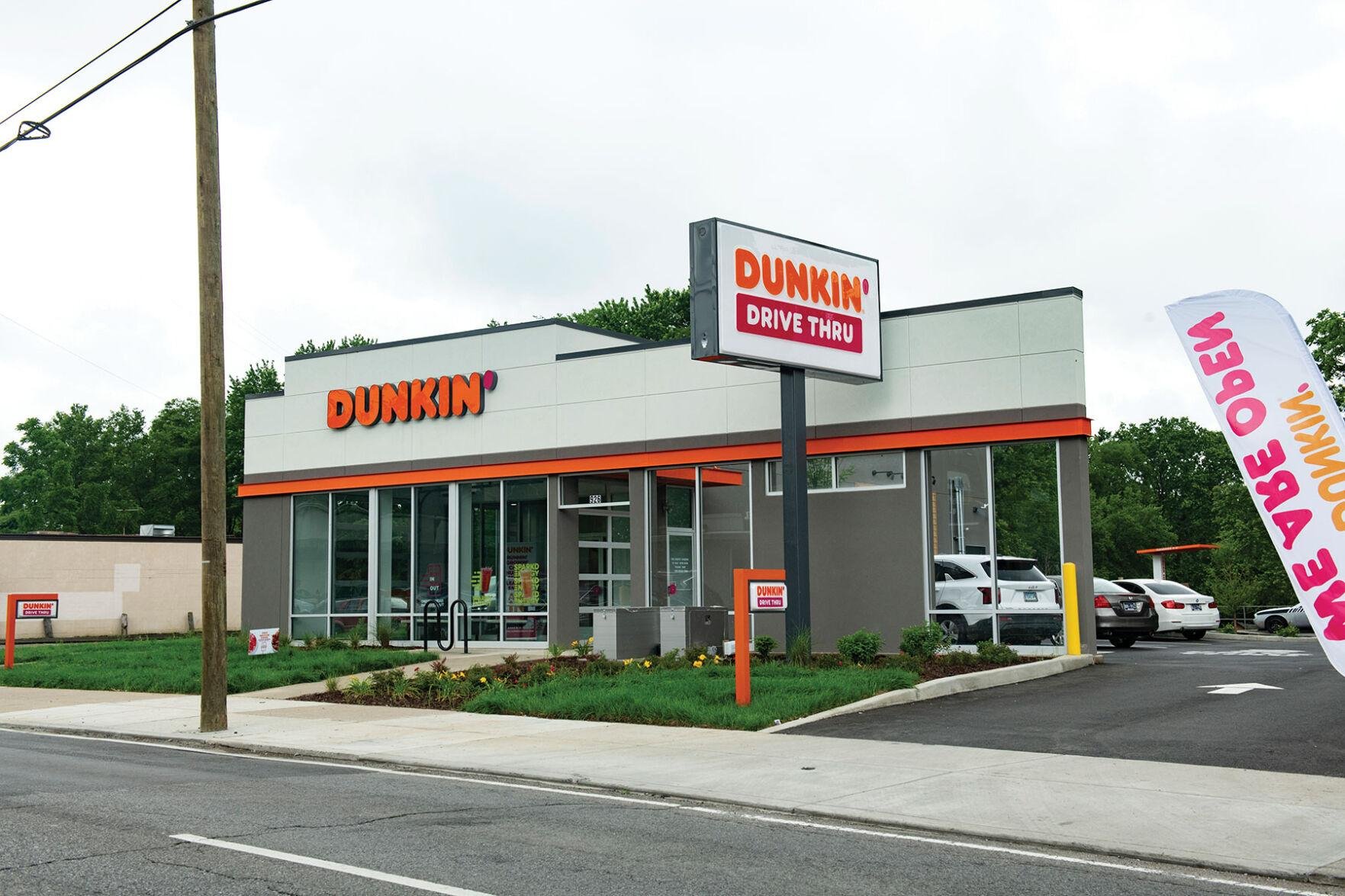 The Dunkin' Donuts with its distinctive false wall facade